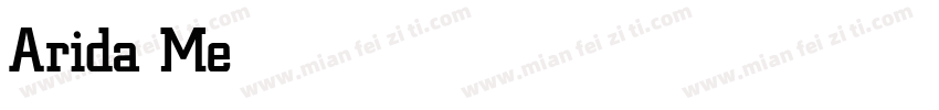 Arida Medium字体转换